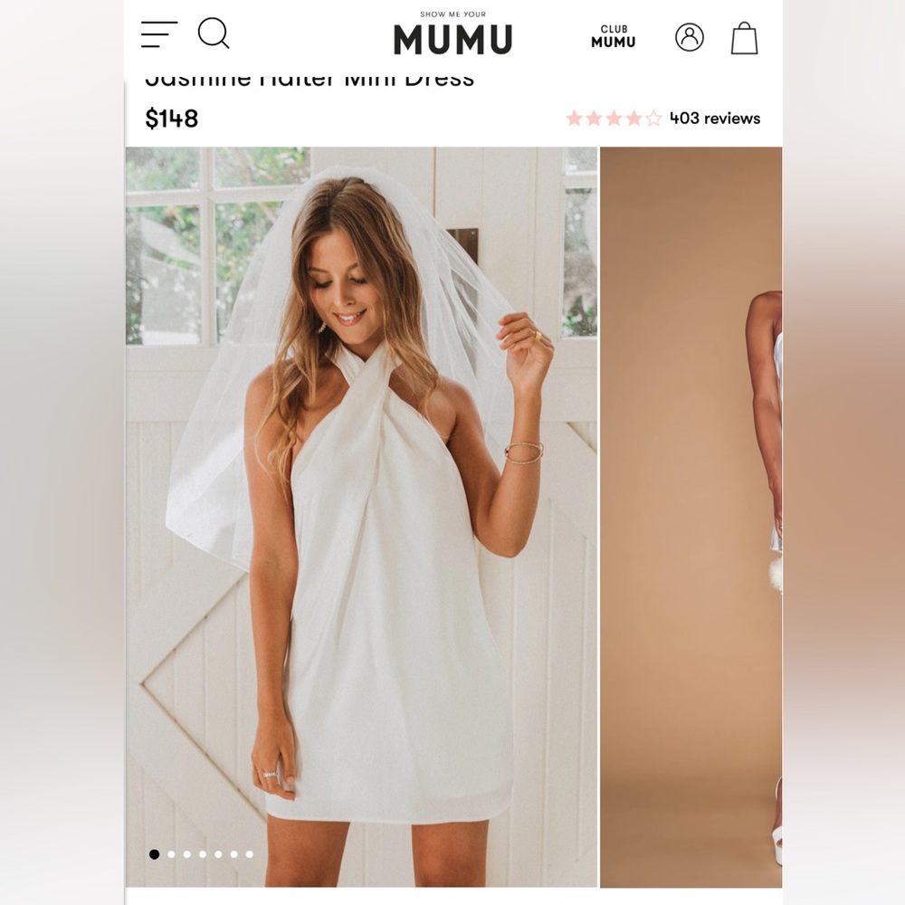 Show Me Your Mumu Jasmine Halter Mini Dress